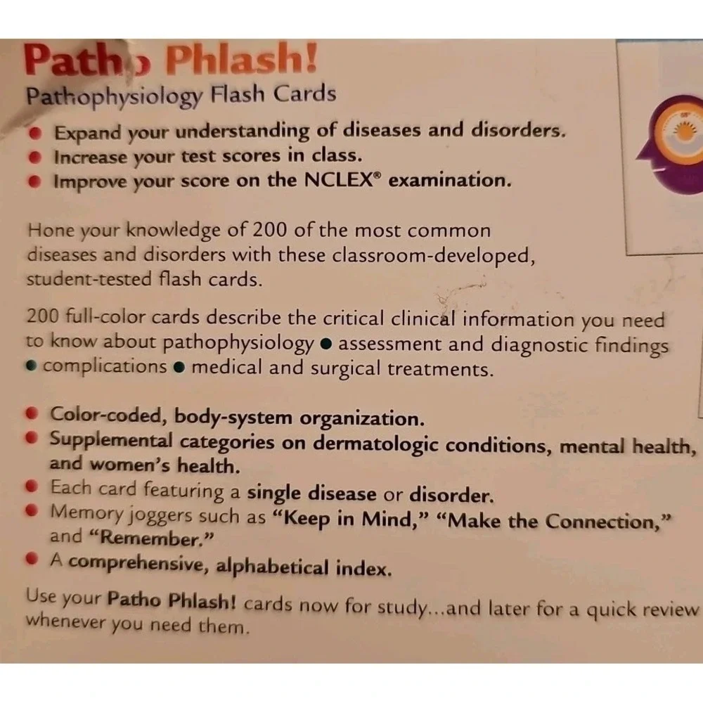 Patho Phlash! Flash Cards Pathophysiology
